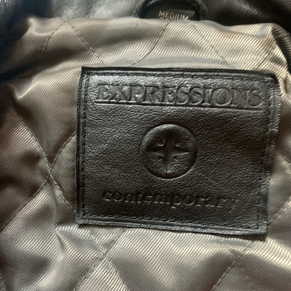 Expressions Contemporary Leather Jacket - Picture 2 of 3